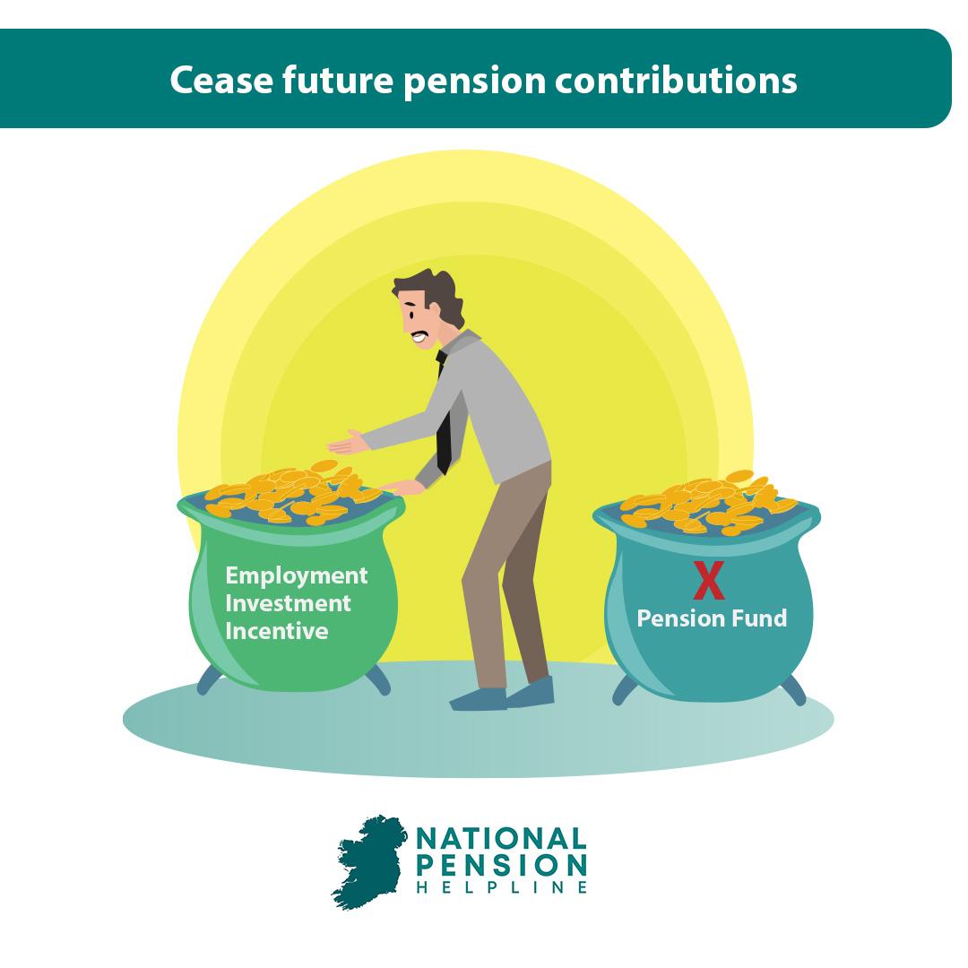 Cease future pension contributions