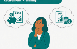 Illustration of woman deciding between a PRSA and Personal Investment Account
